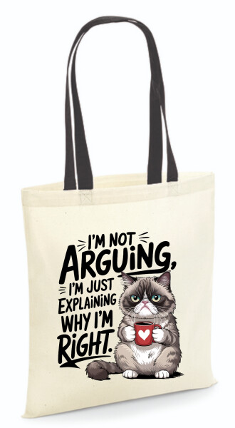 Vászontáska - színes fülű 