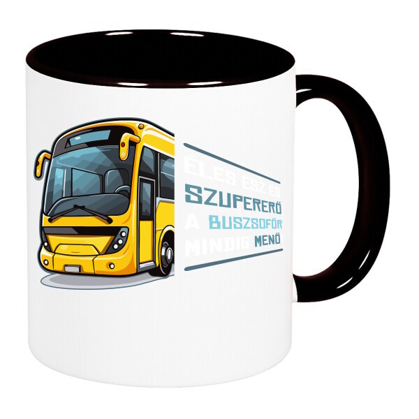 Színes fülű és belsejű bögre