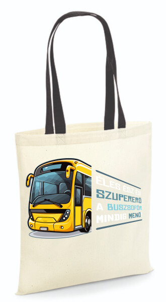 Vászontáska - színes fülű 