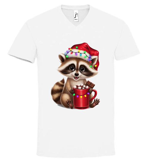 Unisex V nyakú póló