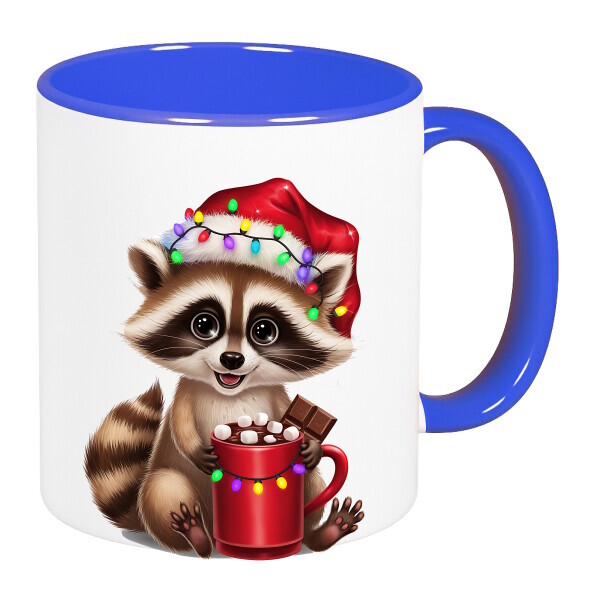 Színes fülű és belsejű bögre