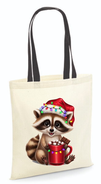 Vászontáska - színes fülű 