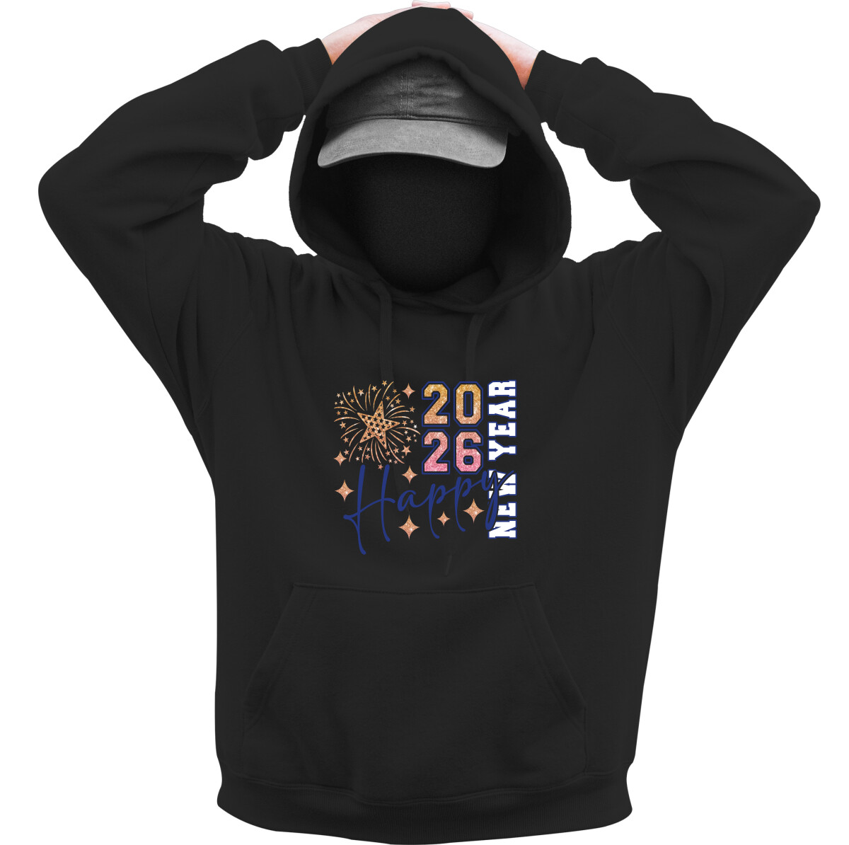 Kapucnis belebújós pulóver