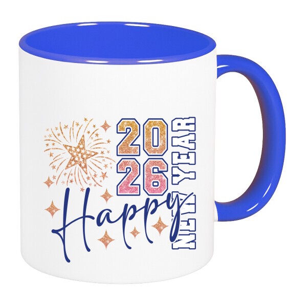 Színes fülű és belsejű bögre