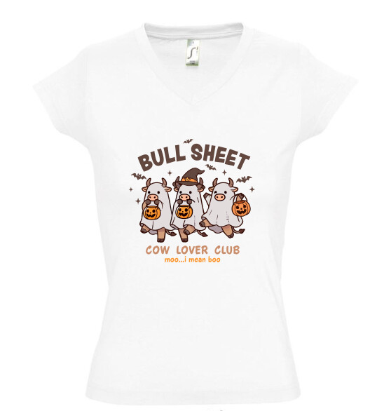 Női V nyakú póló