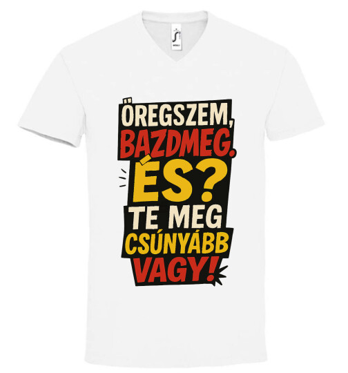 Unisex V nyakú póló