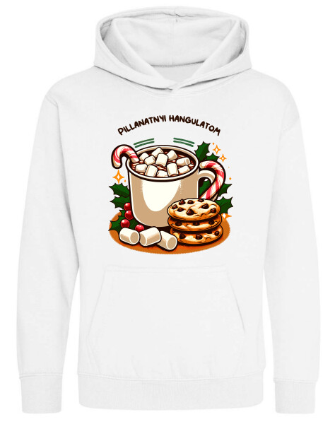 Kapucnis belebújós gyerek pulóver