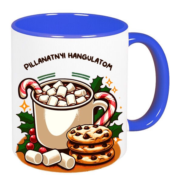 Színes fülű és belsejű bögre