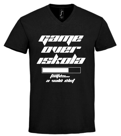 Unisex V nyakú póló