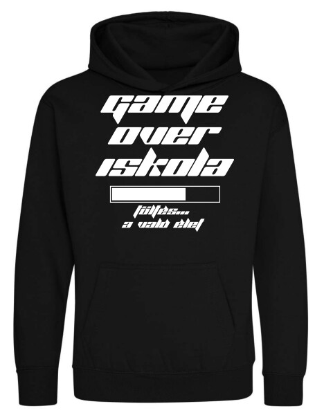 Kapucnis belebújós gyerek pulóver