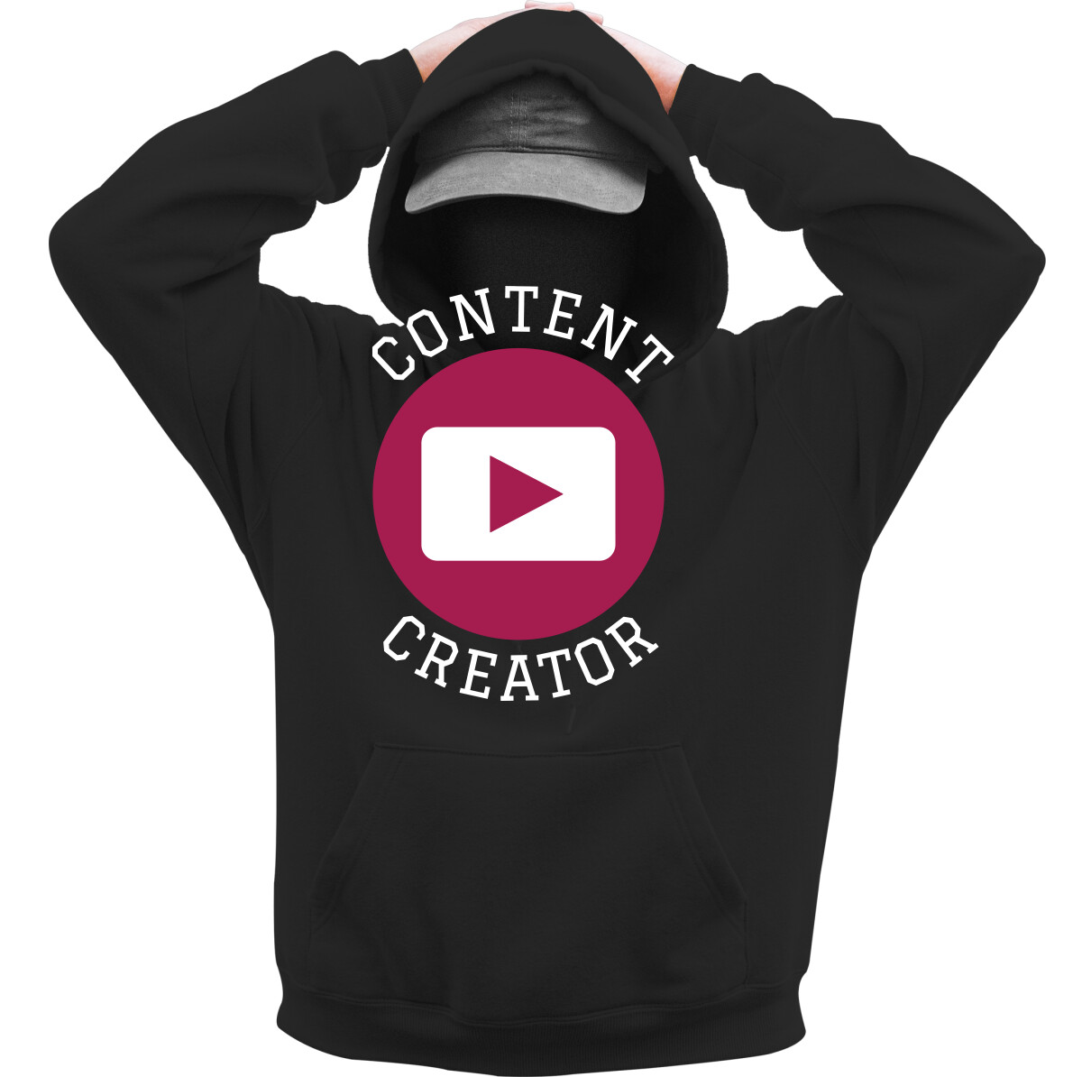 Kapucnis belebújós pulóver