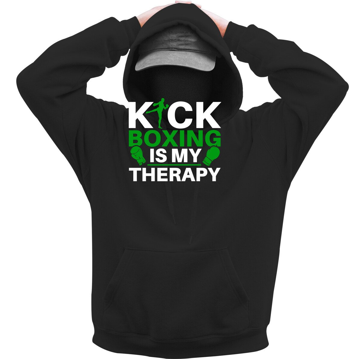 Kapucnis belebújós pulóver