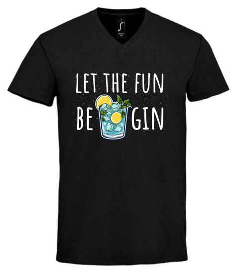 Unisex V nyakú póló