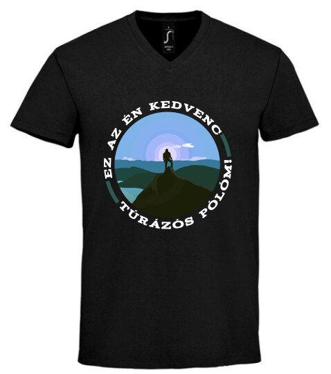 Unisex V nyakú póló