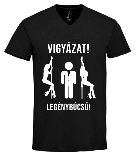 Unisex V nyakú póló