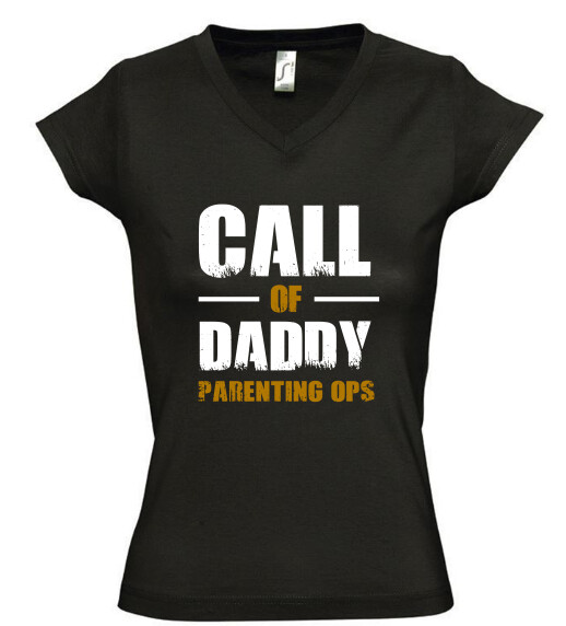 Női V nyakú póló