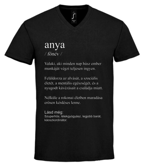 Unisex V nyakú póló