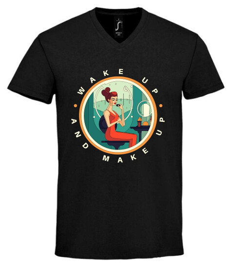 Unisex V nyakú póló