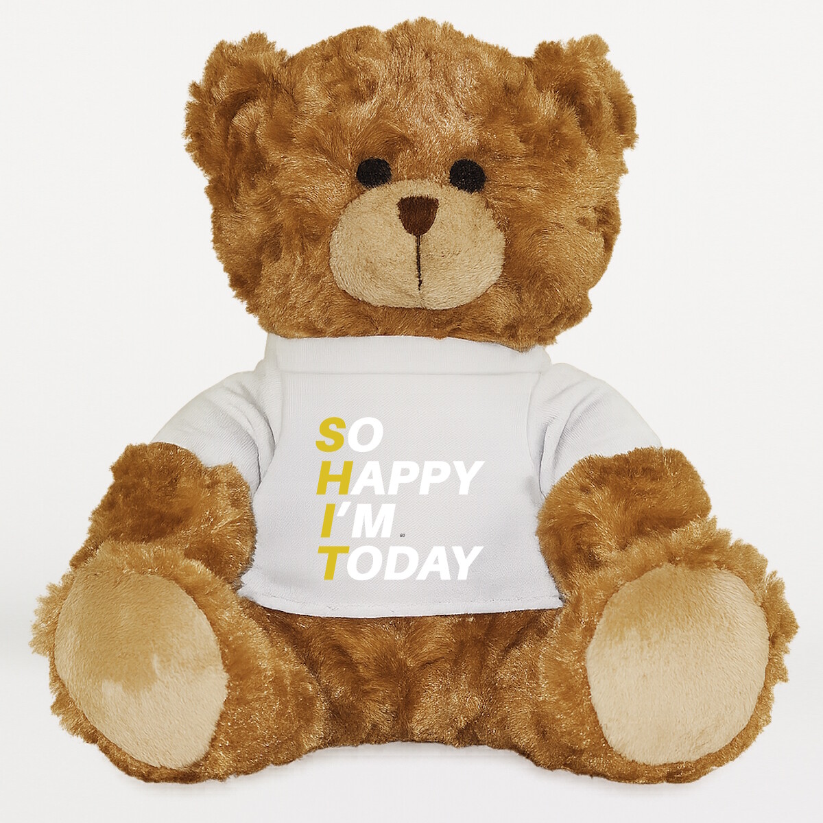 Plüssmaci egyedi pólóval