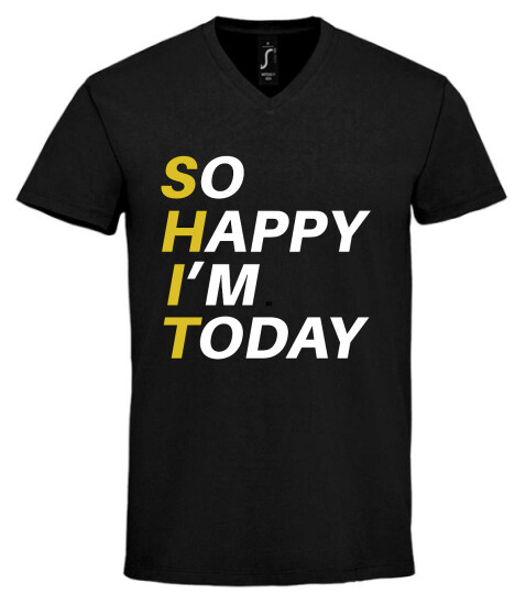 Unisex V nyakú póló