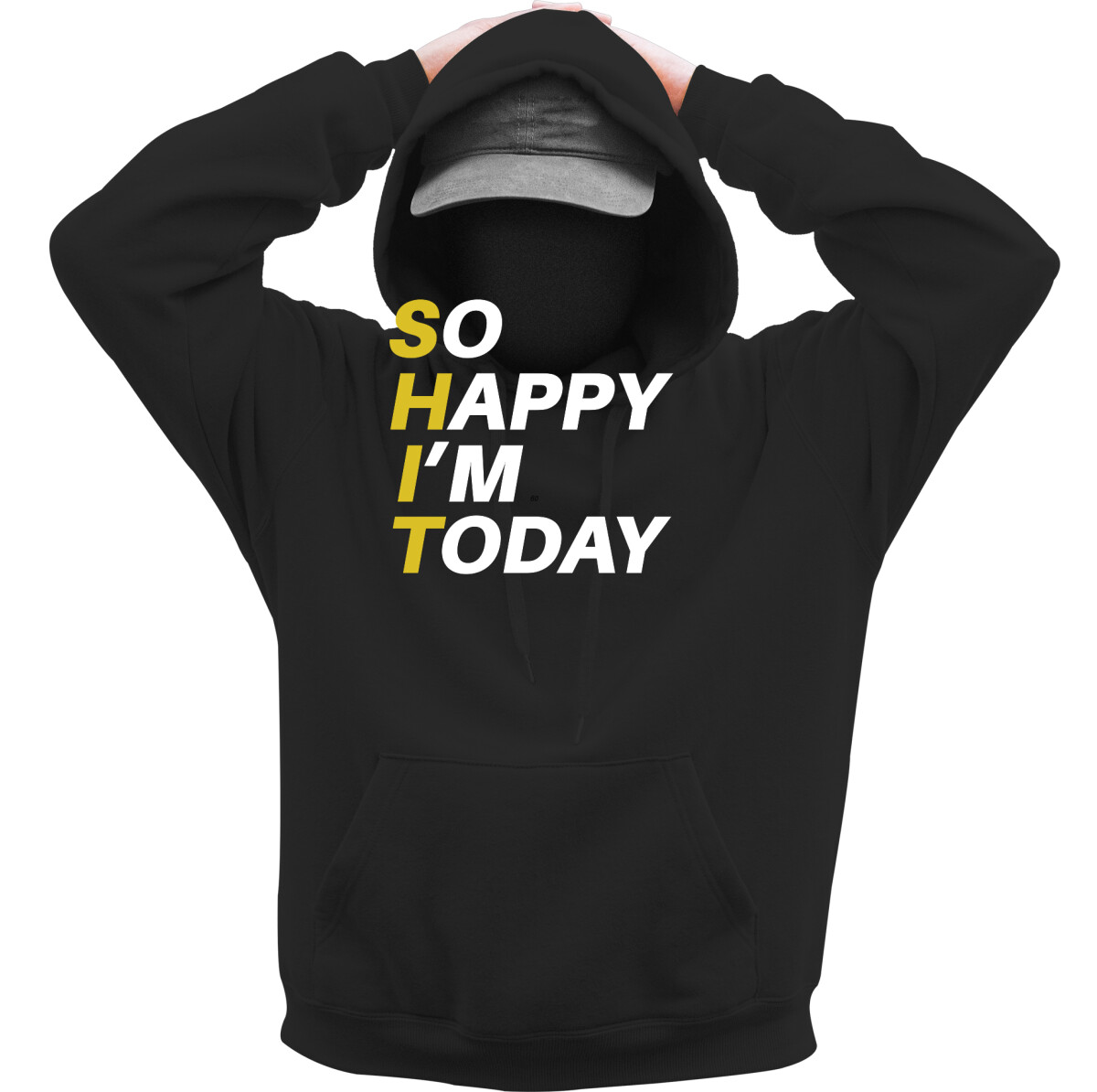 Kapucnis belebújós pulóver