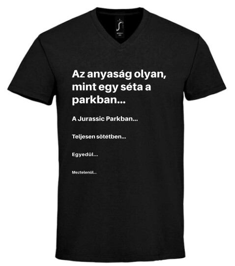 Unisex V nyakú póló