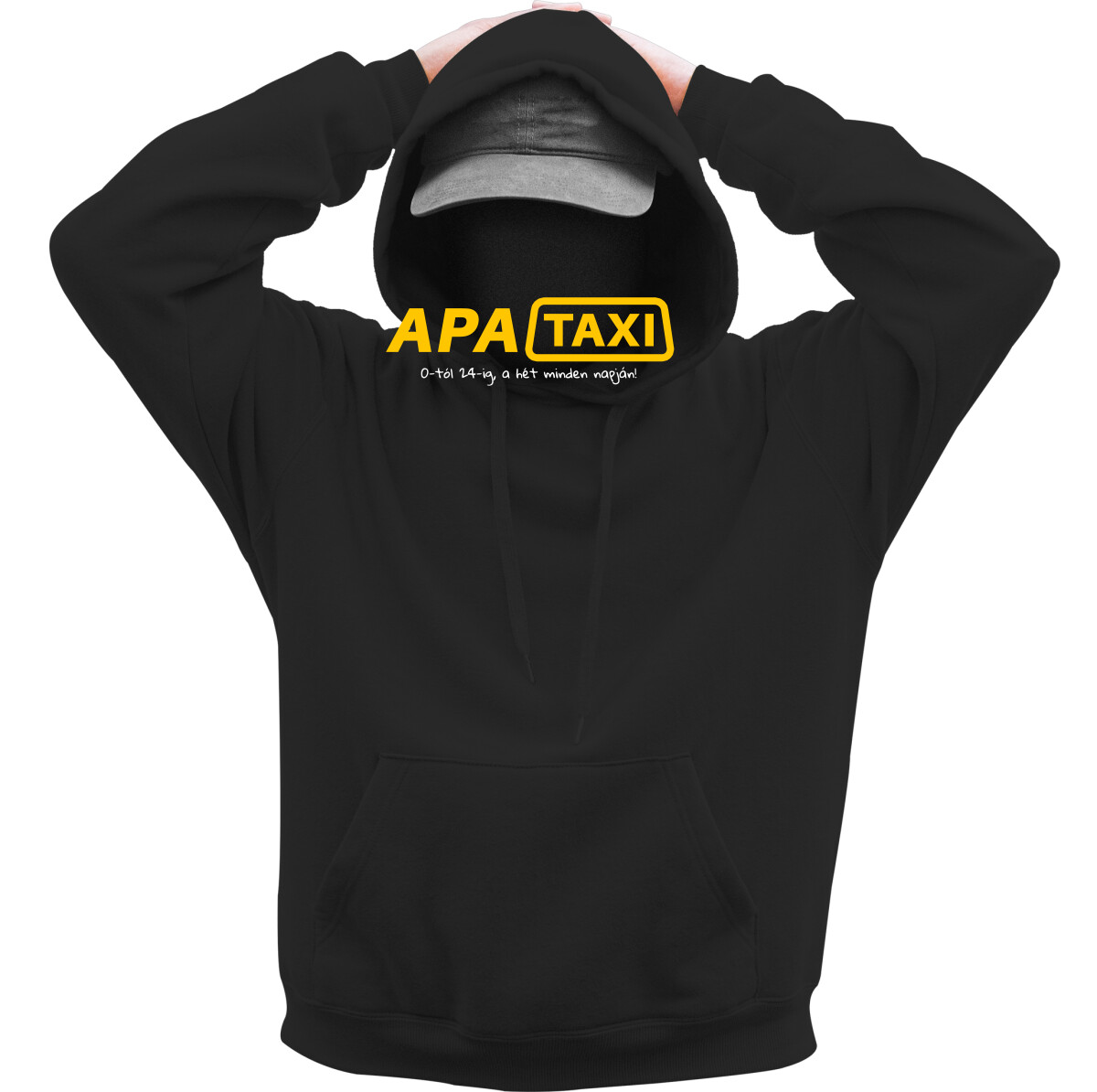 Kapucnis belebújós pulóver