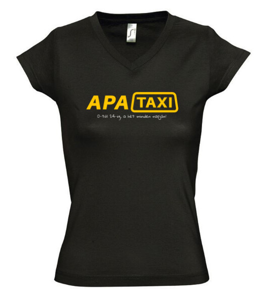 Női V nyakú póló