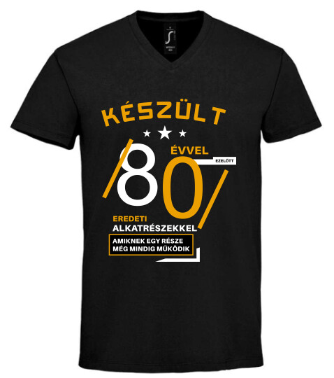 Unisex V nyakú póló