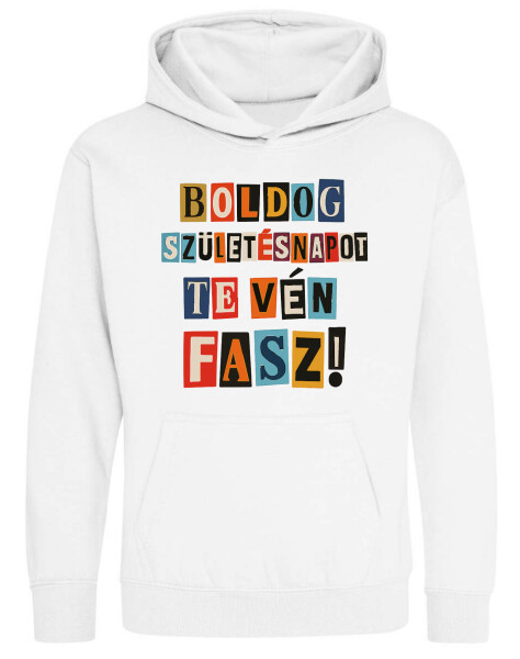 Kapucnis belebújós gyerek pulóver