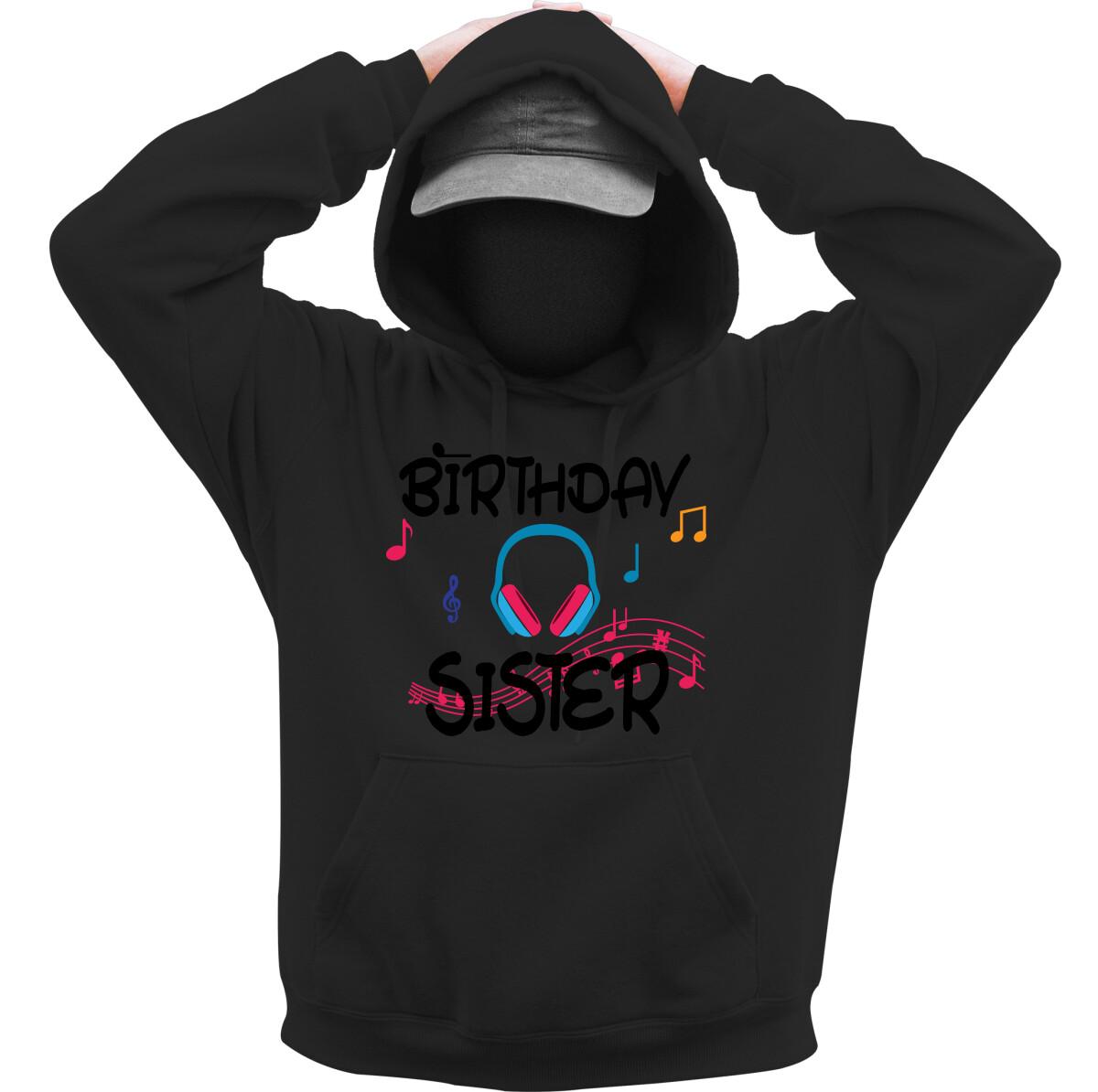 Kapucnis belebújós pulóver