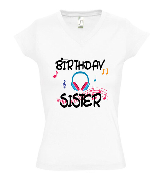 Női V nyakú póló