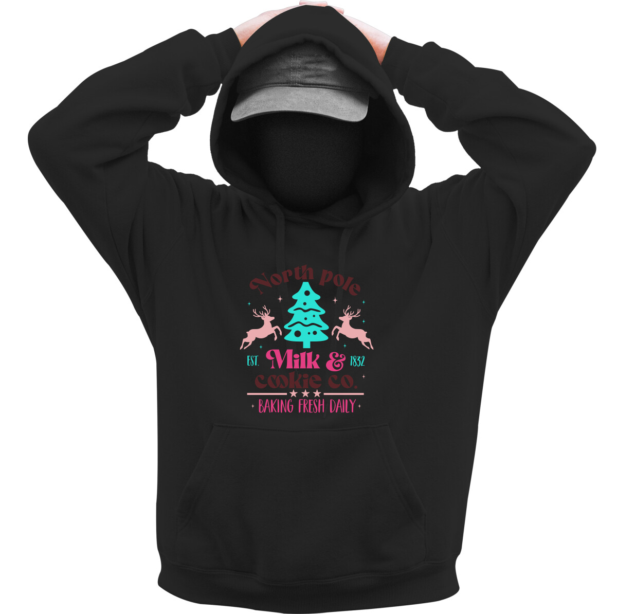 Kapucnis belebújós pulóver