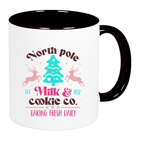 Színes fülű és belsejű bögre