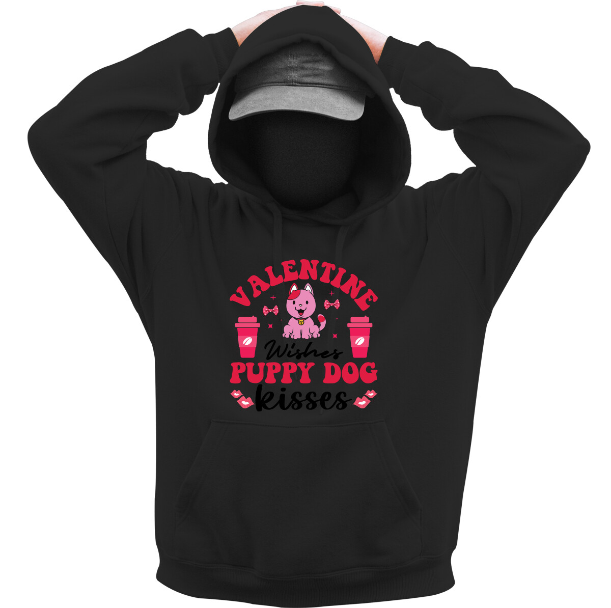 Kapucnis belebújós pulóver