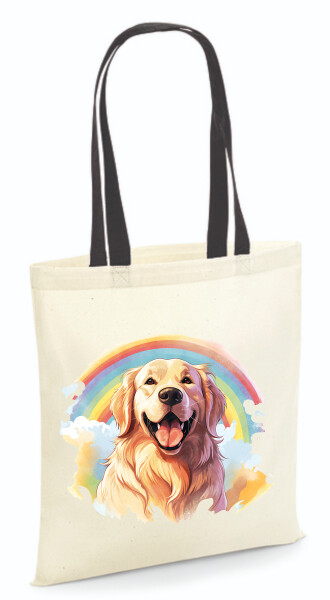 Vászontáska - színes fülű 