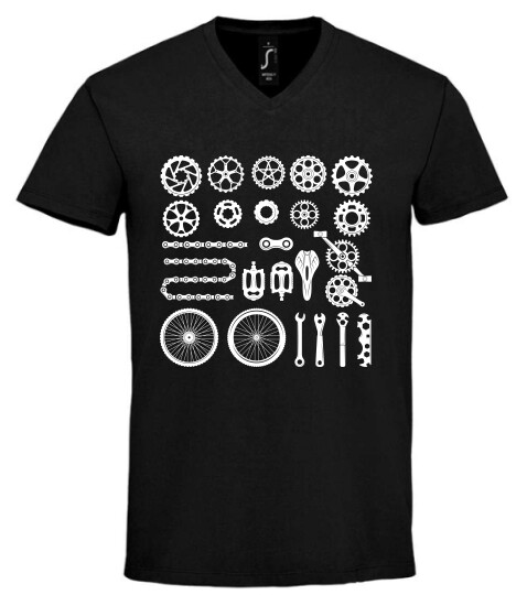 Unisex V nyakú póló