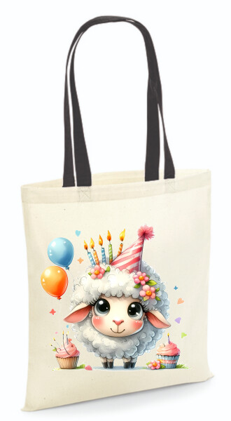 Vászontáska - színes fülű 