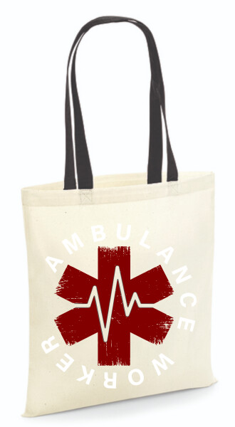 Vászontáska - színes fülű 