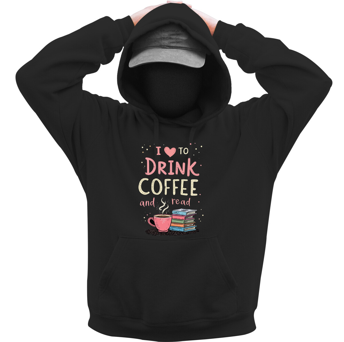 Kapucnis belebújós pulóver