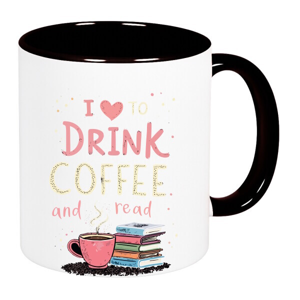 Színes fülű és belsejű bögre