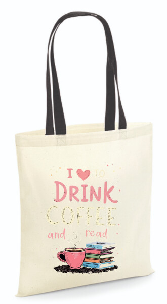 Vászontáska - színes fülű 