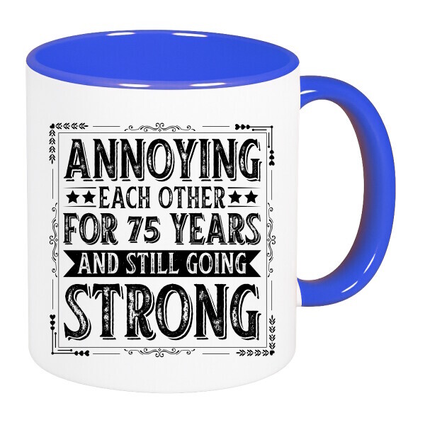 Színes fülű és belsejű bögre