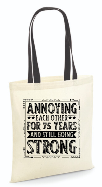 Vászontáska - színes fülű 