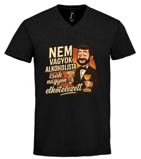 Unisex V nyakú póló