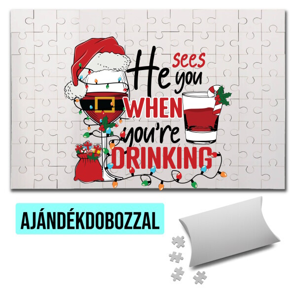 Puzzle - kirakó ajándékdobozzal