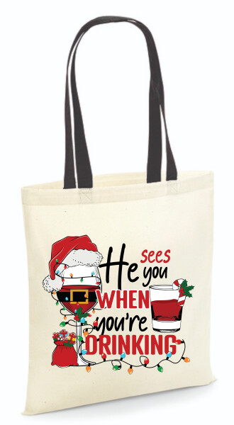 Vászontáska - színes fülű 