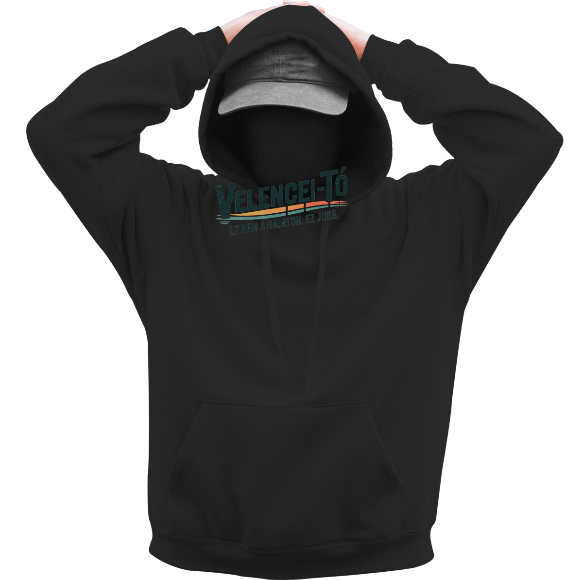 Kapucnis belebújós pulóver