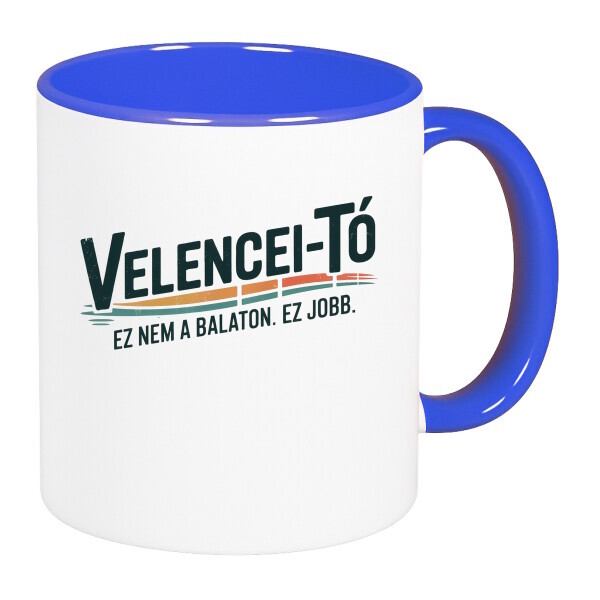 Színes fülű és belsejű bögre