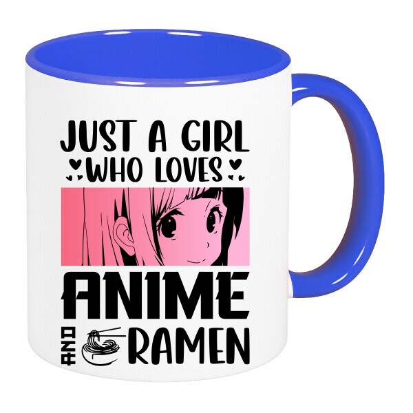 Színes fülű és belsejű bögre